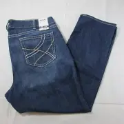 Ariat REAL Women's 26WL Plus SIze Mid Rise Everlee Straight Jean - Irvine 100453