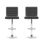 Artiss Grey Arne Barstool 2 Pack