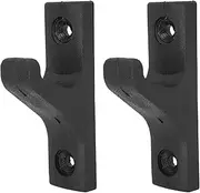 2 Pcs Barbell Hanger, Garage Gym Bar Wall Rack, Wall Mounted Horizontal Barbell Holder, Space Saving, Commercial, Plastic Thickened, Home Gym Accessories for Fitness