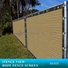 Ifenceview 3 FT High Beige Balcony Deck Fence Privacy Screen Cover Fabric Panel