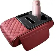 Car Armrest Storage, Car Console Organizer, PU Leather Armrest Cover, Center Console Organizer, Car Interior Storage, Auto Armrest Organizer, Car Armrest Box, Center Console Cover, Car Organizer
