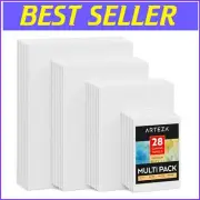 High-Quality 100% Cotton Canvas Panels - Ready for Acrylic, Oil & Gouache