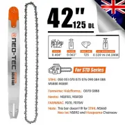 42'' Chainsaw Guide Bar 0.404" 0.063" 125DL Chain For STIHL MS070 G070 MS880 050