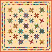 VIVACIOUS - 96" x 96" - Pre-cut Quilt Kit by Quilt-Addicts Queen