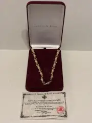Vintage JBK Jacqueline Kennedy Camrose & Kross Faux Pearl Rhinestones Necklace