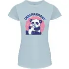 Indepandant Funny Independent Panda Bear Womens Petite Cut T-Shirt