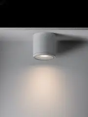 Crescent LED Adjustable Surface Mounted Downlight in White