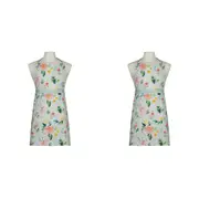 2x Ladelle Chelsea Kitchen Dining Flower Pattern Cooking Apron/Bib Washable