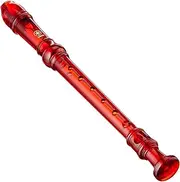 Yamaha Recorder Soprano Recorder, Baroque Fingering, Translucent Red