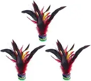 Soft Rubber ShuttlecockShuttlecock Foot Toy,Kick Shuttlecocks Chinese Jianzi Feather Kicking Shuttlecocks Outdoor Indoor Foot Toy for Students