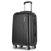 24" 66cm Luggage Trolley Travel Set Suitcase Carry On Hard Case TSA Lock Lightwe
