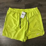 Nike Men's Flex Stride 7" Brief-Lined Running Shorts CJ5459-308 Bright Cactus 2X