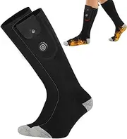 [generic] 2 Battery Heated Socks,Heated Ski Socks for Men - Heated Socks for Men Women Washable Battery Operated Thermal Warming Socks for Hunting Winter Skiing Camping