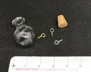 Round Ball Mini Potion Glass Bottle w/ Cork Stopper for Jewelry Craft 5pcs #127