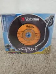 Verbatim 94439 Blank Media Cd-r 80min 700mb 10-pk Factory Sealed