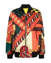 Etro Reversible Zipped Bomber Jacket IT40 Multicolor