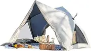 Folding Tent | Backpacking Tent | 3-4 Person Family Foldable Shelter Waterproof Automatic Setup for Camping Hiking Traveling
