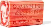 2x 200g Goats Milk Soap Bars - Berries Scent Pure Natural Australian Skin Care