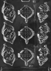 C047 Assorted Christmas Ornament Chocolate Candy Mold