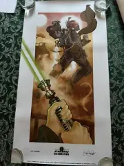 Star Wars Celebration limited art print: Tatooine Showdown by Shea Standefer