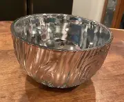 Glass Serving Bowl Mirrored Silver Mercury Glass?