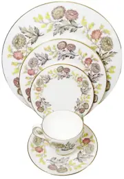 LICHFIELD Wedgwood 5 Piece Place Setting Contour Cup Shape NEW NOT USED England
