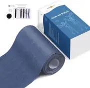 HTVRONT Iron on Patches for Clothes - 3"x60" Roll, Denim Blue