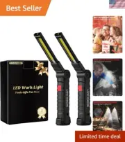 2-Pack Rechargeable LED Work Light with Magnetic Base for Ultimate Versatility