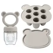 Cute Baby Fruit and Vegetable Teether Toy Food Supplement Bite Le Silicone Baby
