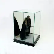 Glass Action Figure Display Case Collectible Figurine Showcase Mirror 1:6 Scale