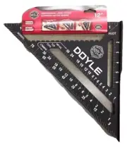 12 in. PRO rafter Angle square Speed Square Ruler, Protractor, Framing square