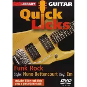Quick Licks Funk Rock Nuno Bettencourt Learn to Play Guitar DVD RDR0323 Key Em