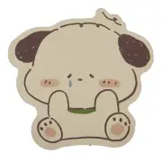 Puppy Dog Sad Tear Crying Green Collar Cute Chibi Kawaii Sticker