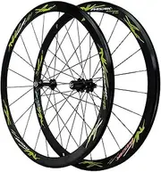 Road Bike Wheelset 700C Road Bike Wheelset 2 Pcs ，Super Light Aluminum Alloy Bicycle Rim Height 40Mm C/V Brake Quick Release Front 20H Rear 24H Wheels for 7-12 Speed Freewheel(D)
