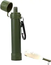 Water Purifier Survival Straw - Portable Water Filter System - Survival Gear, Purifying Device, Reusable Personal Filter for Outdoor Activities and Hiking