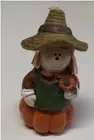 Halloween Polyresin Harvest Scarecrow Decor 4 1/2"