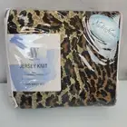 Nick & Nora Wamsutta Jersey Knit Twin Sheet Set Cotton Jungle Jim Leopard NEW