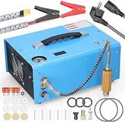 4500PSI Electric High Pressure Compressor with Barometer Portable Automatic Shutdown Compressor Compressor with Digital Display Temperature