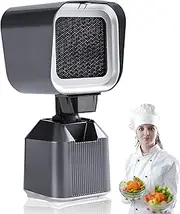 Desktop Range Hood with 2 Gears Mode, Adjustable Height and Angle, Removable and Washable Double Filter, Portable Extractor Hood for Small Kitchens, Dormitories,Home,Camping Black
