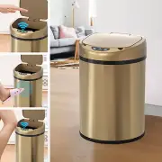 Smart Trash Can with Lid Stainless Steel Garbage Can Smart Trash Bin with Automa