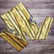 Blackmilk Harry Potter Hufflepuff High-Waisted Velvet Pinstripe Leggings XL NWT