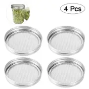 Stainless Steel Filter Sprout Cover Sprouting Lids Oats Jars with for