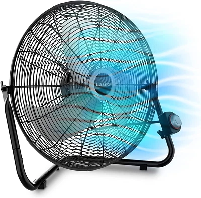 20" High Velocity Quick Mount, Easily Converts from a Floor Wall Fan, 7 X 22 X 2