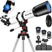 Telescope for Adults, 90Mm Aperture High Powered Refractor Telescope (28X-210X),