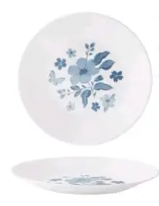 Pioneer Woman ~ Set of Four (4) Corelle ~ EVIE BLUE ~ 6.75 Appetizer Plates