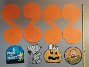 (4) Peanuts Halloween Party Danglers. Linus Great Pumpkin. 2 Feet Long! NOS