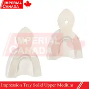 2 Pcs Impression Tray Solid Upper Medium Size Stainless Steel German Gra DS-2053