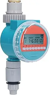 G1‑1/4 Electronic Garden Water Timer, Automatic Irrigation Watering Intelligence Controller with LCD Digital Display and Adjustable System for Garden Lawn Greenhouse