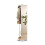 Full Length Floor Mirror with Hangers and Shelf/Body Mirrors/Large Mirror/White