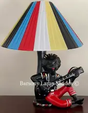 PLASTIC RIBBON "MEDIUM" COOLIE MULTI COLOURED LAMPSHADE for BARSONY LADY LAMP